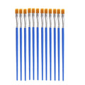 12pcs Nylon Hair Detail Paint Brush Children DIY Art Supplies Tool Watercolor Artist Painting Brush Art Stationery