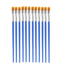 12pcs Nylon Hair Detail Paint Brush Children DIY Art Supplies Tool Watercolor Artist Painting Brush Art Stationery