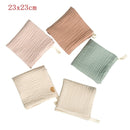 5 Pcs Towel Baby Facecloth Baby Bath Towel Handkerchief Cotton Burp Cloth Soft Absorbent Gauze Kindergarten Washcloth