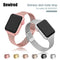Slim Watch Band for Apple Watch SE 6/5/4 40MM 44MM Metal Bracelet Loop Strap for iWatch Series 3/2/1 38MM 40MM Wrist Watchband