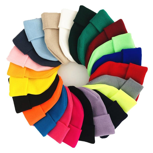 2021 Winter Hats for Woman New Beanies Knitted Solid Cute Hat Girls Autumn Female Beanie Caps Warmer Bonnet Ladies Casual Cap
