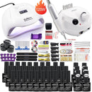 Dropshipping 30/20/10 Color Nail Gel Polish Set 120W Nail Lamp Manicure Set Acrylic Kit With High Quality 20W Nail Drill Machine