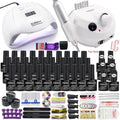 Dropshipping 30/20/10 Color Nail Gel Polish Set 120W Nail Lamp Manicure Set Acrylic Kit With High Quality 20W Nail Drill Machine