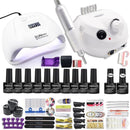 Dropshipping 30/20/10 Color Nail Gel Polish Set 120W Nail Lamp Manicure Set Acrylic Kit With High Quality 20W Nail Drill Machine
