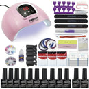 Dropshipping 30/20/10 Color Nail Gel Polish Set 120W Nail Lamp Manicure Set Acrylic Kit With High Quality 20W Nail Drill Machine