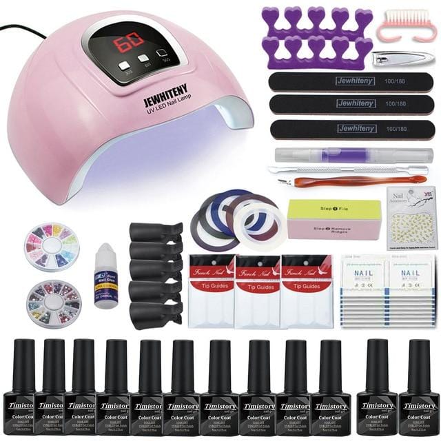 Dropshipping 30/20/10 Color Nail Gel Polish Set 120W Nail Lamp Manicure Set Acrylic Kit With High Quality 20W Nail Drill Machine