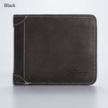 Men's Wallet Leather Billfold Slim Hipster Cowhide Credit Card/ID Holders Inserts Coin Purses Luxury Business Foldable Wallet