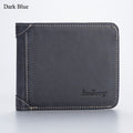 Men's Wallet Leather Billfold Slim Hipster Cowhide Credit Card/ID Holders Inserts Coin Purses Luxury Business Foldable Wallet