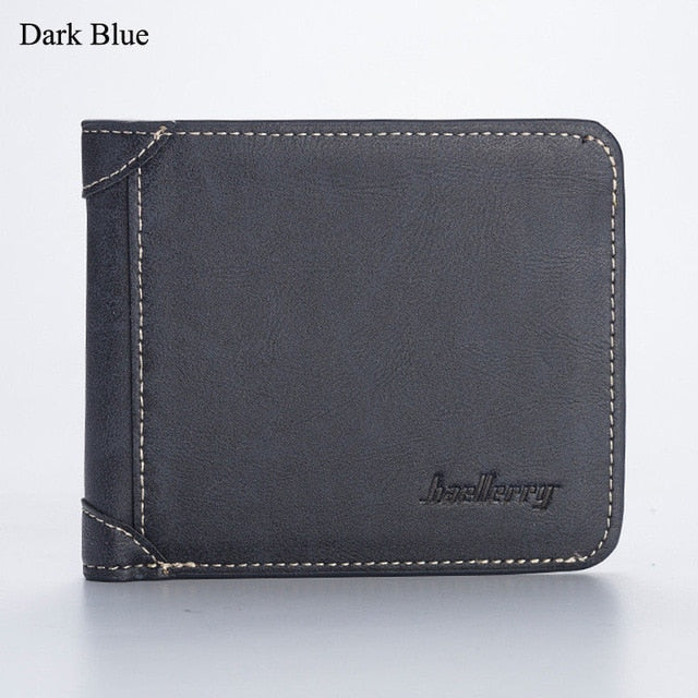 Men's Wallet Leather Billfold Slim Hipster Cowhide Credit Card/ID Holders Inserts Coin Purses Luxury Business Foldable Wallet