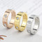 Luxury Shiny Rotating Circle Crystal Ring Stainless Steel Rose Gold Love Ring for Women Engagement gift Brands Ring