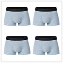 4 pcs/lot Large Loose men underwear Male Panties Cotton UnderPants Men Boxers   Big Yards Men's Panties Plus Size 4XL 5XL 6XL