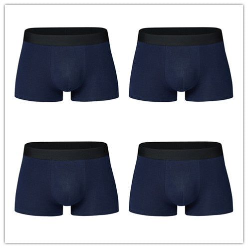 4 pcs/lot Large Loose men underwear Male Panties Cotton UnderPants Men Boxers   Big Yards Men's Panties Plus Size 4XL 5XL 6XL