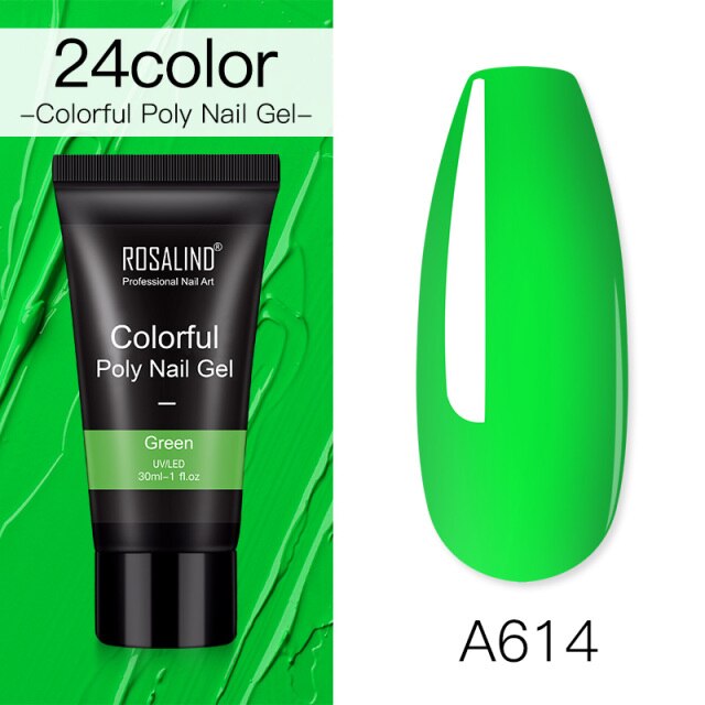 ROSALIND Poly Nail Gel For Nails Extension Finger nail art Manicure Acryl gel Varnish hybrid 30ML Poly Nail Gel Polish Extension
