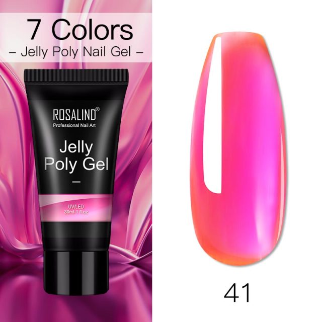 ROSALIND Poly Nail Gel For Nails Extension Finger nail art Manicure Acryl gel Varnish hybrid 30ML Poly Nail Gel Polish Extension