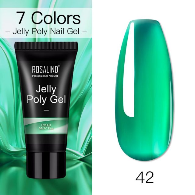 ROSALIND Poly Nail Gel For Nails Extension Finger nail art Manicure Acryl gel Varnish hybrid 30ML Poly Nail Gel Polish Extension