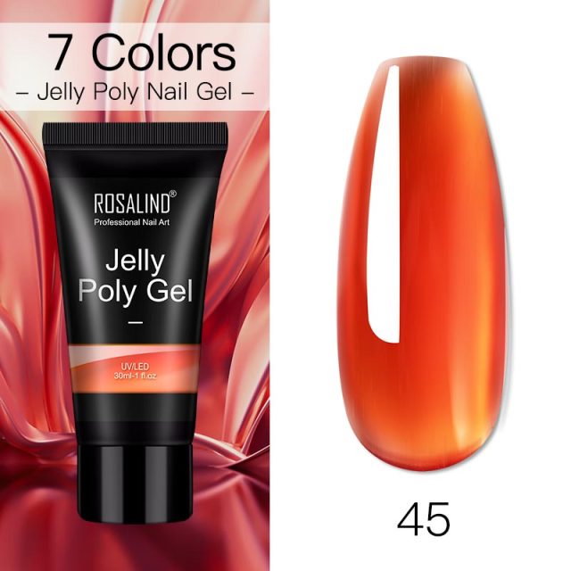 ROSALIND Poly Nail Gel For Nails Extension Finger nail art Manicure Acryl gel Varnish hybrid 30ML Poly Nail Gel Polish Extension
