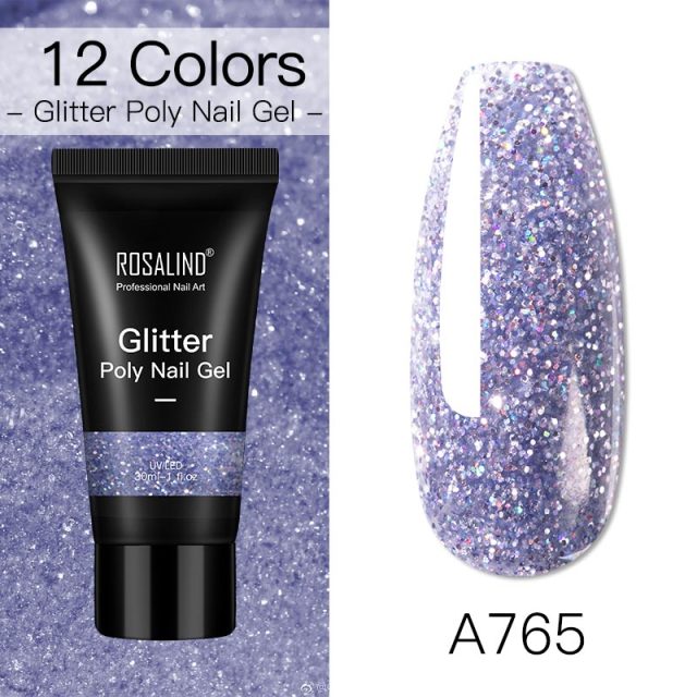 ROSALIND Poly Nail Gel For Nails Extension Finger nail art Manicure Acryl gel Varnish hybrid 30ML Poly Nail Gel Polish Extension