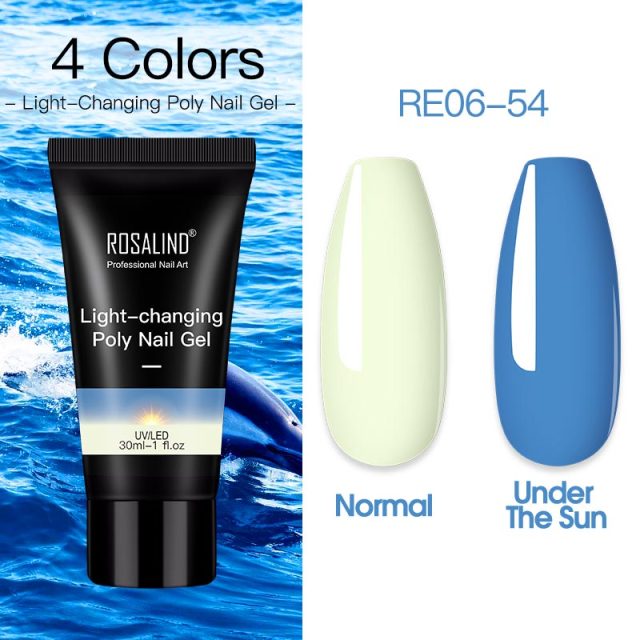 ROSALIND Poly Nail Gel For Nails Extension Finger nail art Manicure Acryl gel Varnish hybrid 30ML Poly Nail Gel Polish Extension