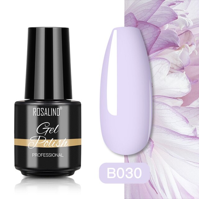 ROSALIND Gel Polish 7ML Gel Varnishes All For Manicure Nails Art Soak Off Base Top Coat Semi Permanent Glitter Gel Nail Polish