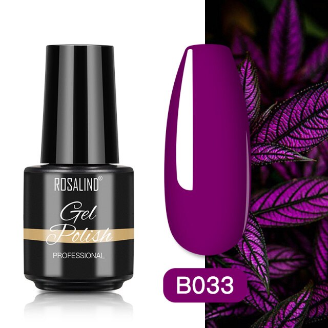 ROSALIND Gel Polish 7ML Gel Varnishes All For Manicure Nails Art Soak Off Base Top Coat Semi Permanent Glitter Gel Nail Polish
