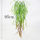 Artificial Plant Vines Wall Hanging Rattan Leaves Branches Outdoor Garden Home Decoration Plastic Fake Silk Leaf Green Plant Ivy