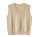 Women Vest Sweater 2021 Fashion Knitted Sweater Loose Vintage Female Waistcoat Chic Oversize Sweater Tops Women Clothes Outfit