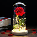 Beauty And The Beast Rose Rose In LED Glass Dome Forever Rose Red Rose Valentine's Day Mother's Day Special Romantic Gift