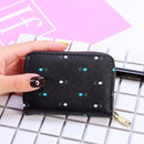 Women Card Holder Wallet PU Leather Female Card Case 9 Bits/10 Bits + 2 Big Position Zipper Card Wallet Cute Characters Card Bag