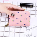Women Card Holder Wallet PU Leather Female Card Case 9 Bits/10 Bits + 2 Big Position Zipper Card Wallet Cute Characters Card Bag