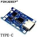 10Pcs Micro Type-c USB 5V 1A 18650 TP4056 Lithium Battery Charger Module Charging Board With Protection Dual Functions 1A Li-ion
