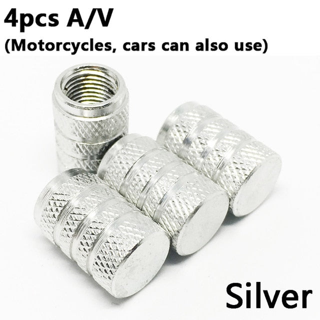 4Pcs Bike Wheel Tire Covered Car Motorcycle Truck Universal Tube Tyre Bicycle AV SV American AIR Valve Cap Dustproof 10 Colors