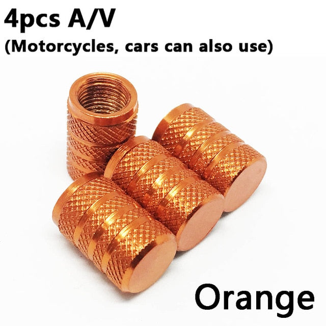 4Pcs Bike Wheel Tire Covered Car Motorcycle Truck Universal Tube Tyre Bicycle AV SV American AIR Valve Cap Dustproof 10 Colors