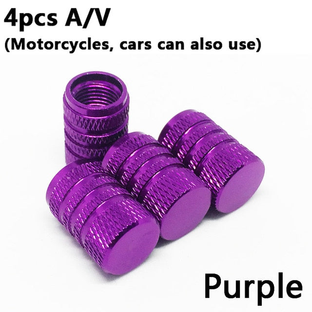 4Pcs Bike Wheel Tire Covered Car Motorcycle Truck Universal Tube Tyre Bicycle AV SV American AIR Valve Cap Dustproof 10 Colors
