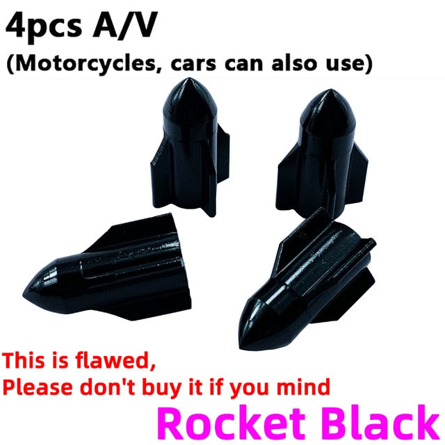 4Pcs Bike Wheel Tire Covered Car Motorcycle Truck Universal Tube Tyre Bicycle AV SV American AIR Valve Cap Dustproof 10 Colors