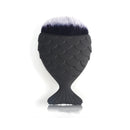 7 Types Fish Tail Shape Nail Brush Fishtail Bottom Cosmetic Brushes Soft Cleaning Dust Powder For Nails Care Manicure Tool