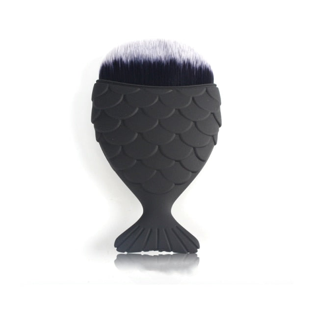 7 Types Fish Tail Shape Nail Brush Fishtail Bottom Cosmetic Brushes Soft Cleaning Dust Powder For Nails Care Manicure Tool