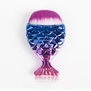 7 Types Fish Tail Shape Nail Brush Fishtail Bottom Cosmetic Brushes Soft Cleaning Dust Powder For Nails Care Manicure Tool