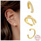 925 Sterling Silver Ear Cuff  For Women 1 pcs Charming Zircon Clip On Earrings Gold earcuff Without Piercing Earrings Jewelry