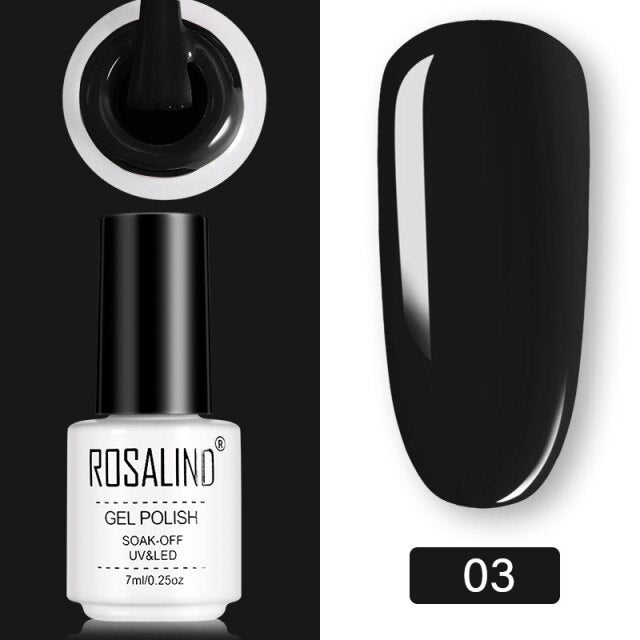 ROSALIND Gel Polish UV Vernis Semi Permanent Primer Top Coat 7ML Varnish primer Gel Nail Art Manicure Gel Nail Polish