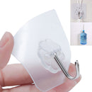 2/6/10PCS Hanger Hook Suction Cup Adhesive Wall Vacuum Sucker Heavy Bathroom TransparentLoad Rack Stainless Steel Transparent