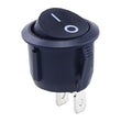 1pc Red Black White ON/OFF Round Rocker Toggle Switch 6A/250VAC 10A 125VAC Power switch cap with Plastic Push Button Switch 2PIN