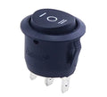 1pc Red Black White ON/OFF Round Rocker Toggle Switch 6A/250VAC 10A 125VAC Power switch cap with Plastic Push Button Switch 2PIN
