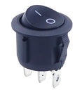 1pc Red Black White ON/OFF Round Rocker Toggle Switch 6A/250VAC 10A 125VAC Power switch cap with Plastic Push Button Switch 2PIN