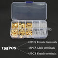 270/135/120pcs 2.8/4.8/6.3mm Crimp Terminals Insulated Seal Electrical Wire Connectors Crimp Terminal Connector Assortment Kit