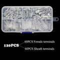 270/135/120pcs 2.8/4.8/6.3mm Crimp Terminals Insulated Seal Electrical Wire Connectors Crimp Terminal Connector Assortment Kit
