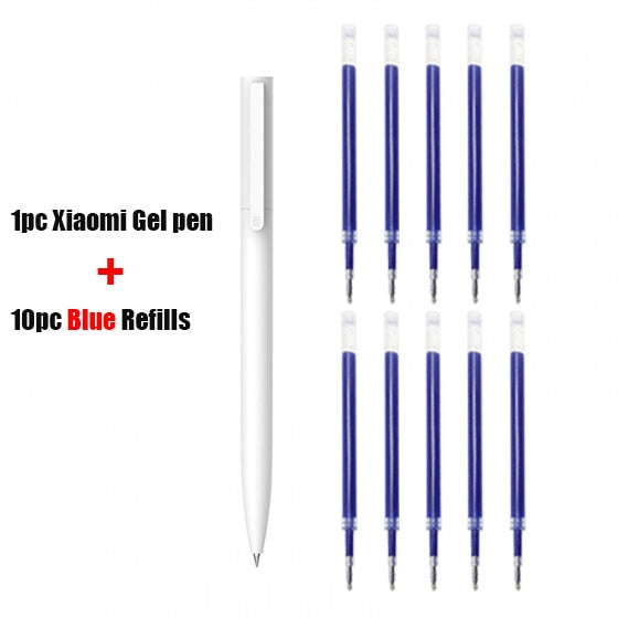 Original Xiaomi Mijia Gel Pen MI Pen 9.5mm Signing Pen PREMEC Smooth Switzerland Refill MiKuni Japan Ink (Black/Blue) Best Gift