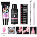 Mobray 15ml Poly Nail Gel Kit Quick Building Set Poly UV Gel Nail Gel Nail Polish For Nail Extensions Acrylic Gel Polish Nails