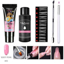 Mobray 15ml Poly Nail Gel Kit Quick Building Set Poly UV Gel Nail Gel Nail Polish For Nail Extensions Acrylic Gel Polish Nails