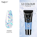 Mobray 15ml Poly Nail Gel Kit Quick Building Set Poly UV Gel Nail Gel Nail Polish For Nail Extensions Acrylic Gel Polish Nails