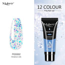 Mobray 15ml Poly Nail Gel Kit Quick Building Set Poly UV Gel Nail Gel Nail Polish For Nail Extensions Acrylic Gel Polish Nails
